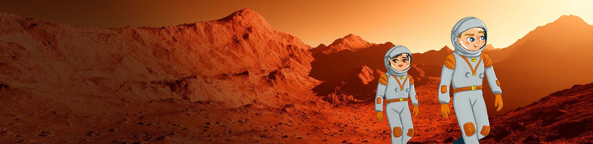 Header Willkommen auf dem Mars